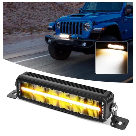 SP-DRL Series 22 Inch 139W 16320LM Dual Row Off Road LED Light Bar With Amber&White DRL