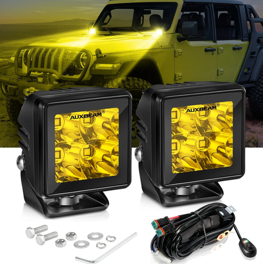2 Inch 40W 4000LM LED Pod Amber Spot Offroad Light